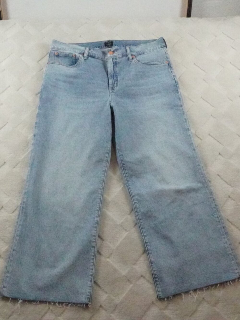 J. Crew Light Wash Wide Leg Jeans